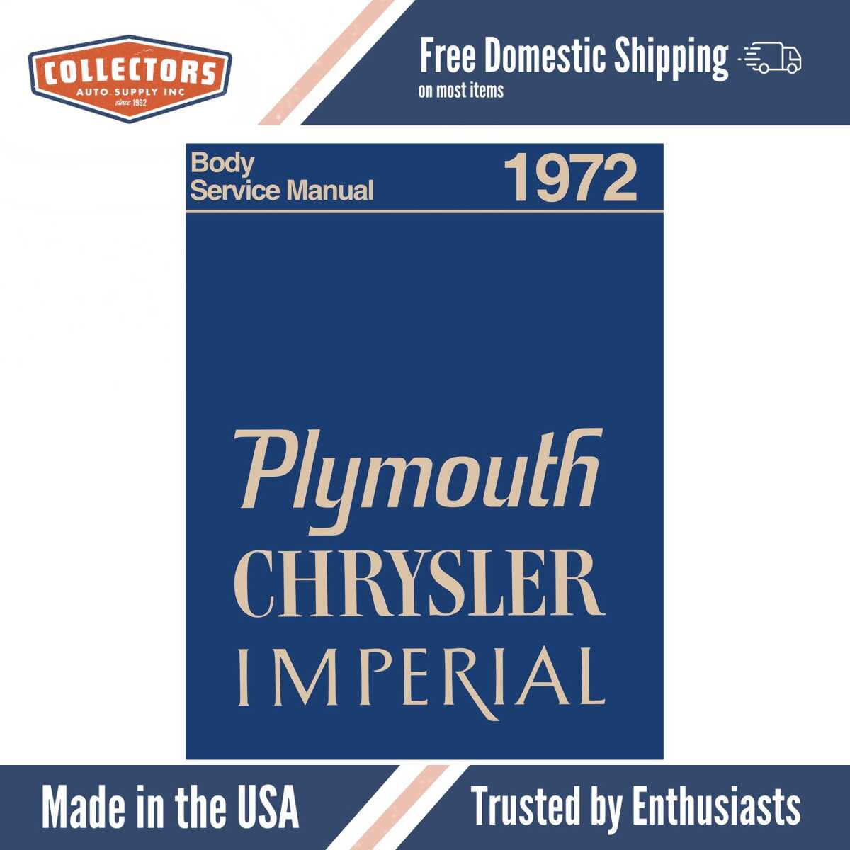 Body Shop Manual for 1972 Chrysler