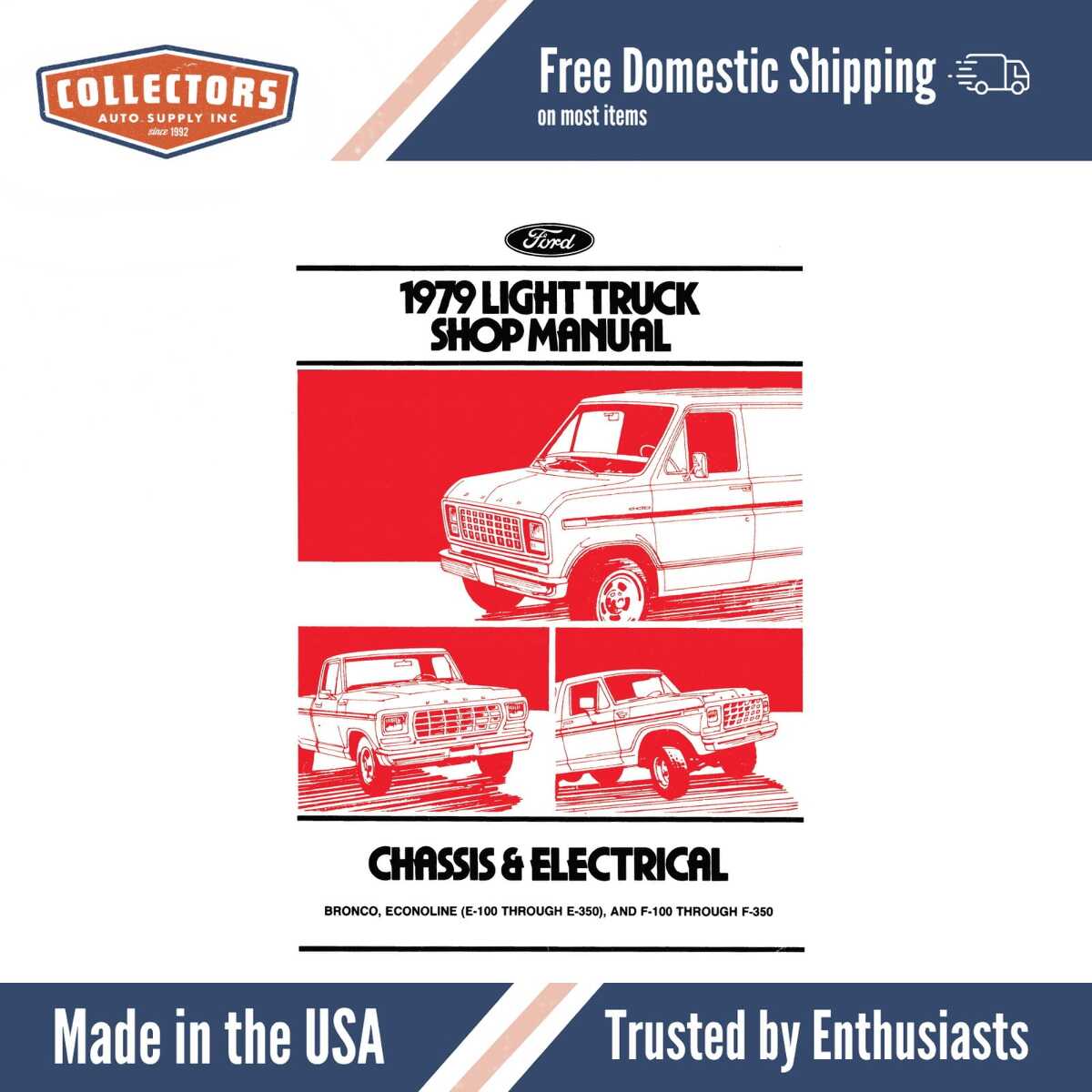 Service Manual for 1979 Ford Truck (3 Vol)