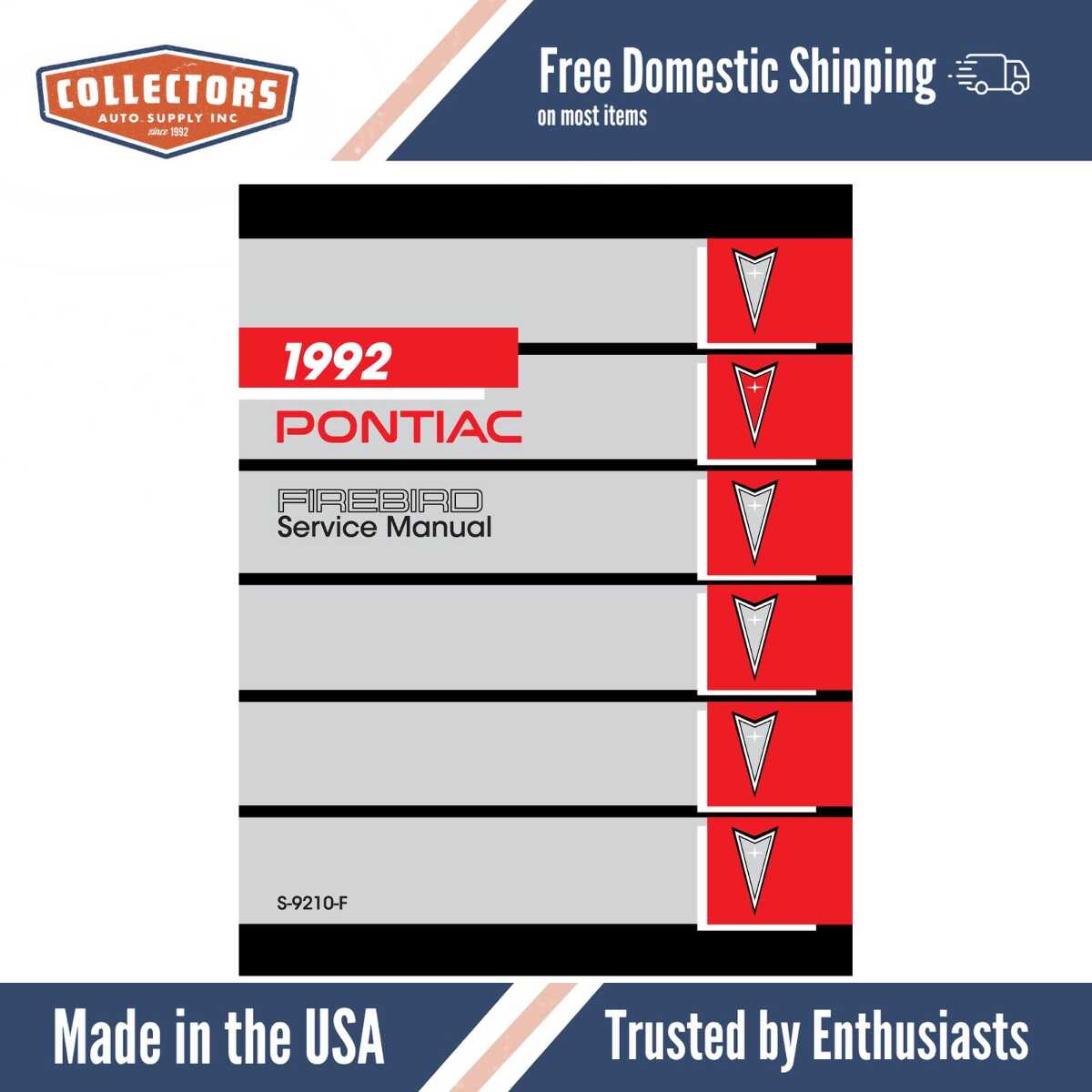 Service Manual for 1992 Pontiac Firebird