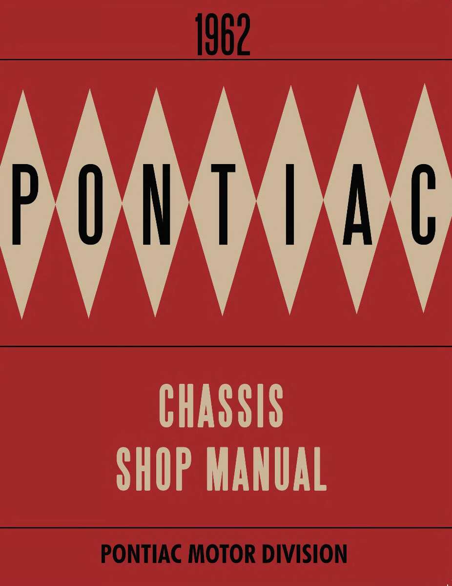 Service Manual for 1962 Pontiac