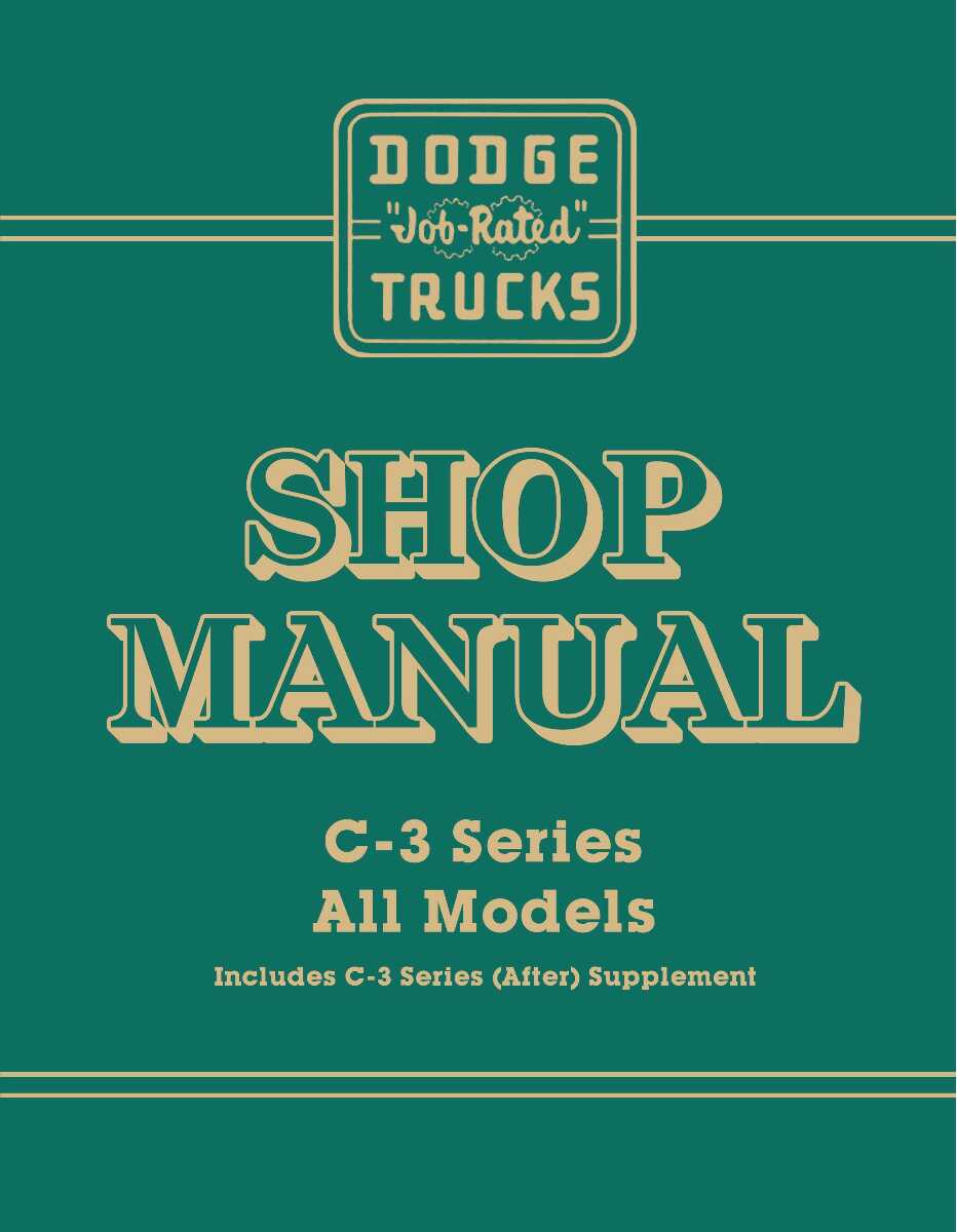 Service Manual for 1955-1956 Dodge C3 Truck