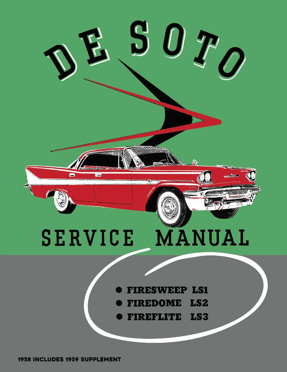 Service Manual for 1958-1959 Desoto