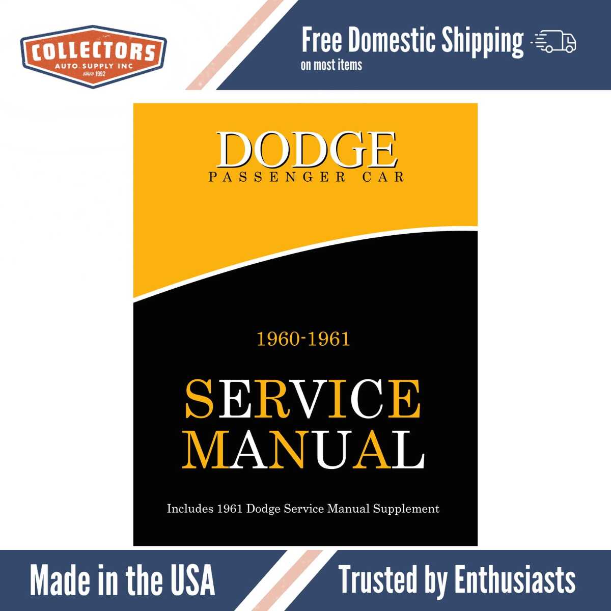 Service Manual for 1960-1961 Dodge Car