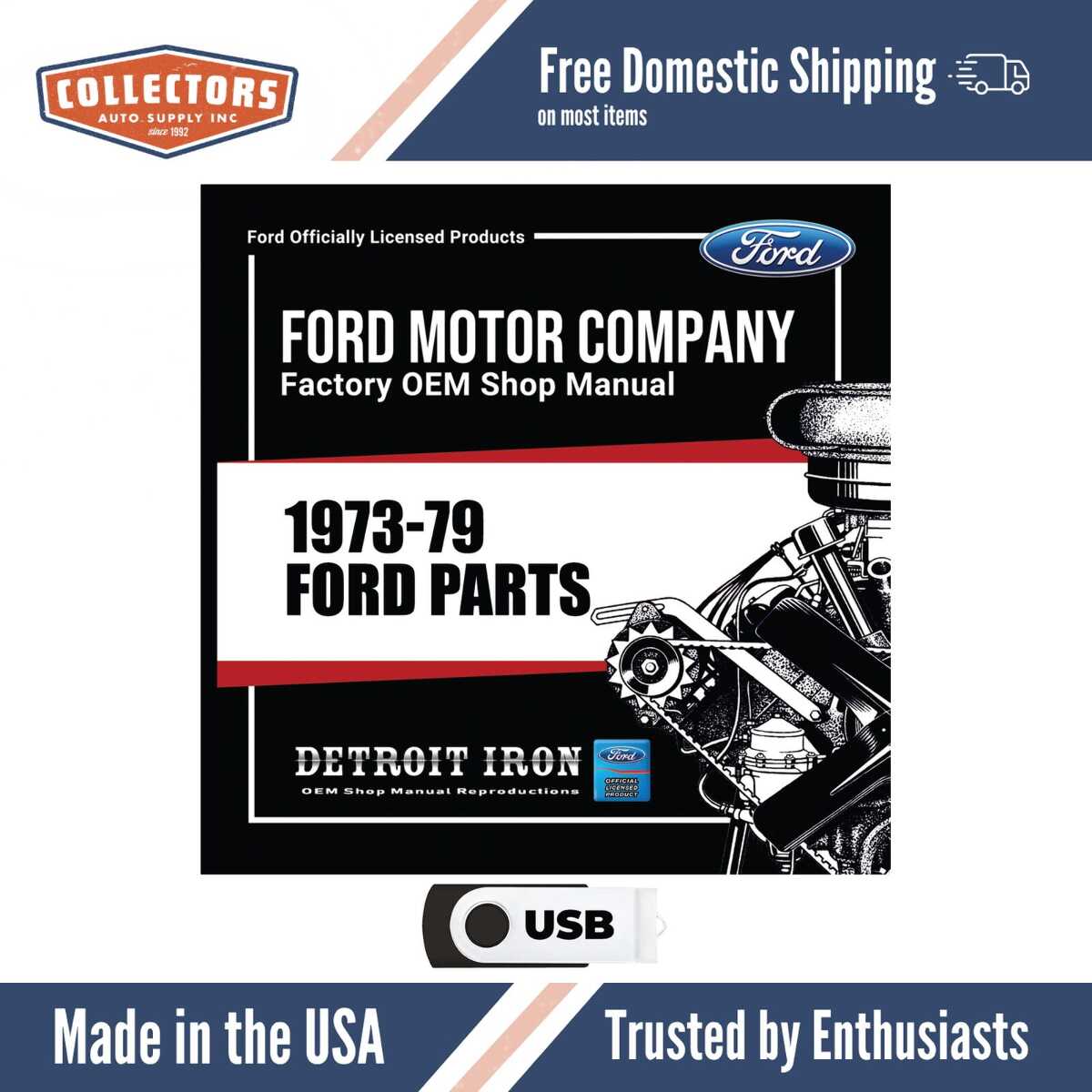 Digital Parts Manual for 1973-1979 Ford