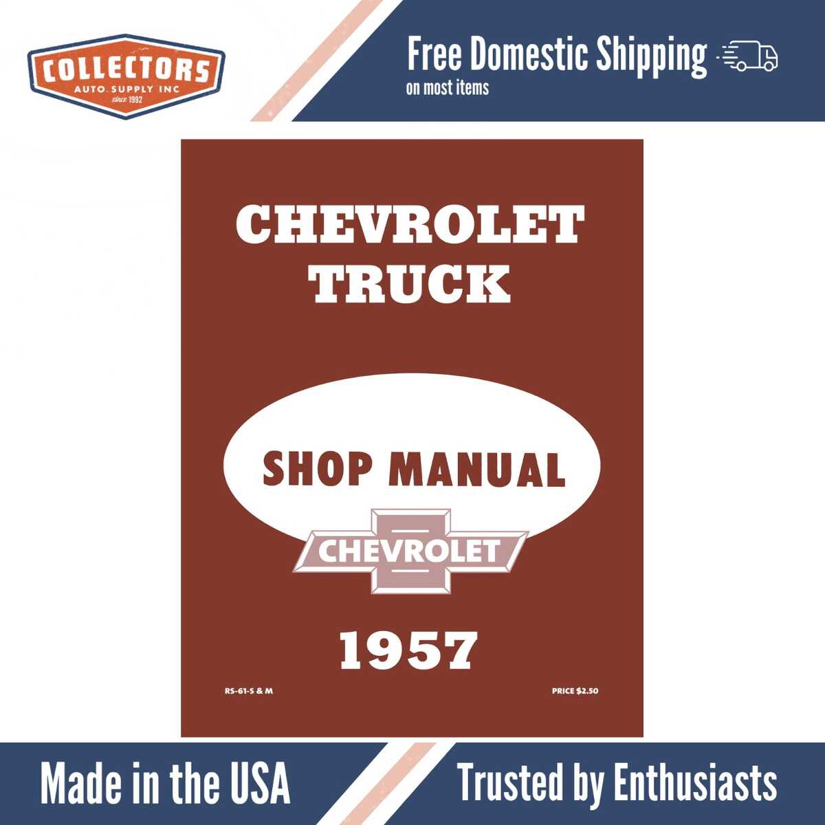 Service Manual for 1957 Chevy Truck
