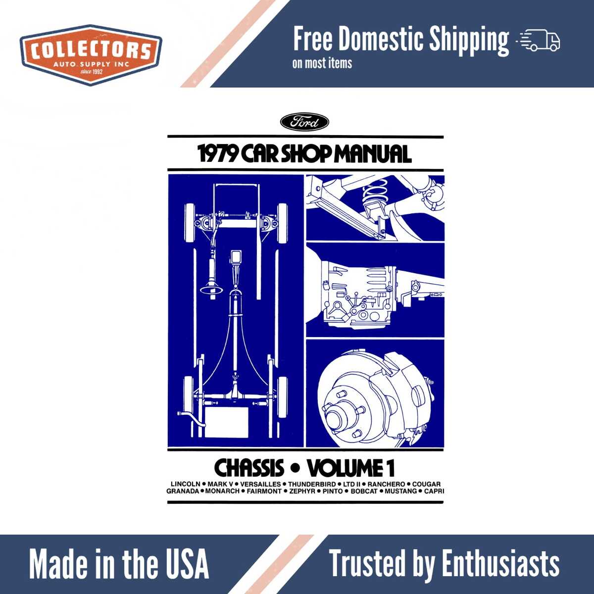 Service Manual for 1979 Ford and Lincoln and Mercury (5 Vol)