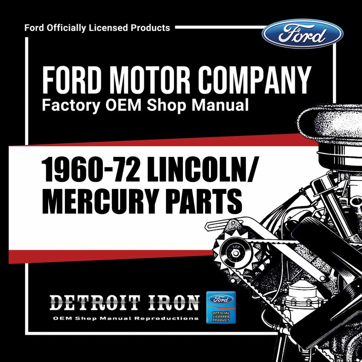 Digital Parts Manual for 1960-1972 Lincoln, Mercury