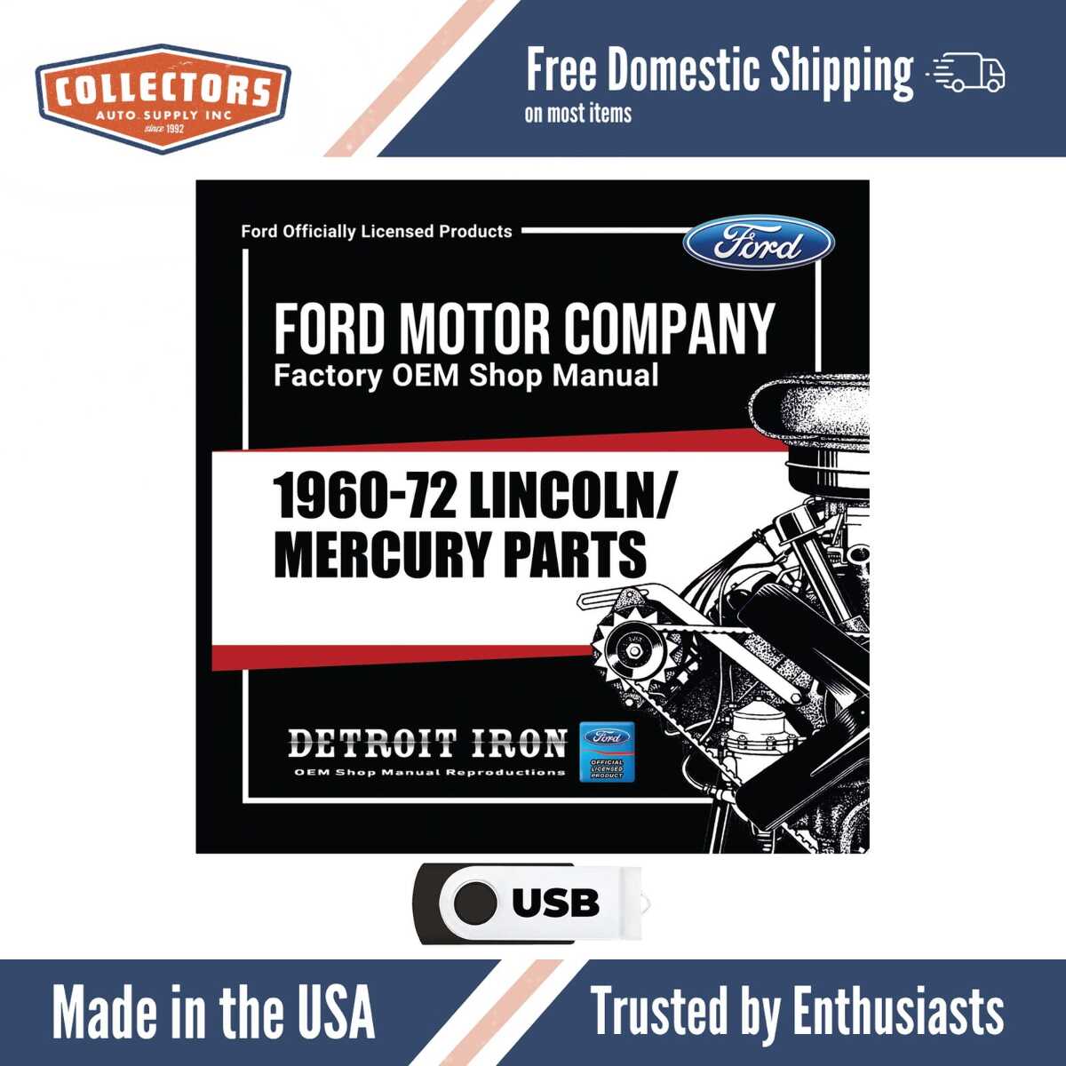 Digital Parts Manual for 1960-1972 Lincoln, Mercury