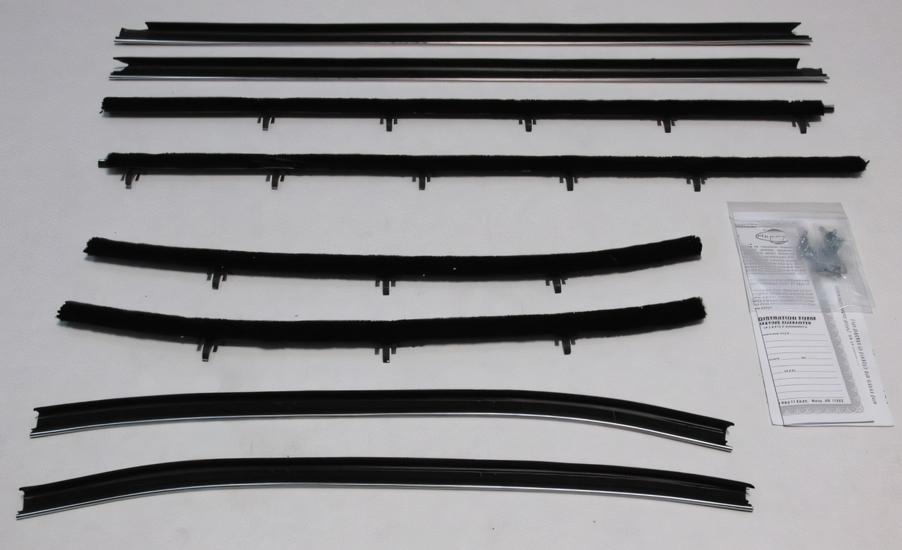Window Sweeps Felt Kit Belt Line Weatherstrip for 1968 Chevrolet Chevelle Sedan - Authentic OEM Quality, Made in USA