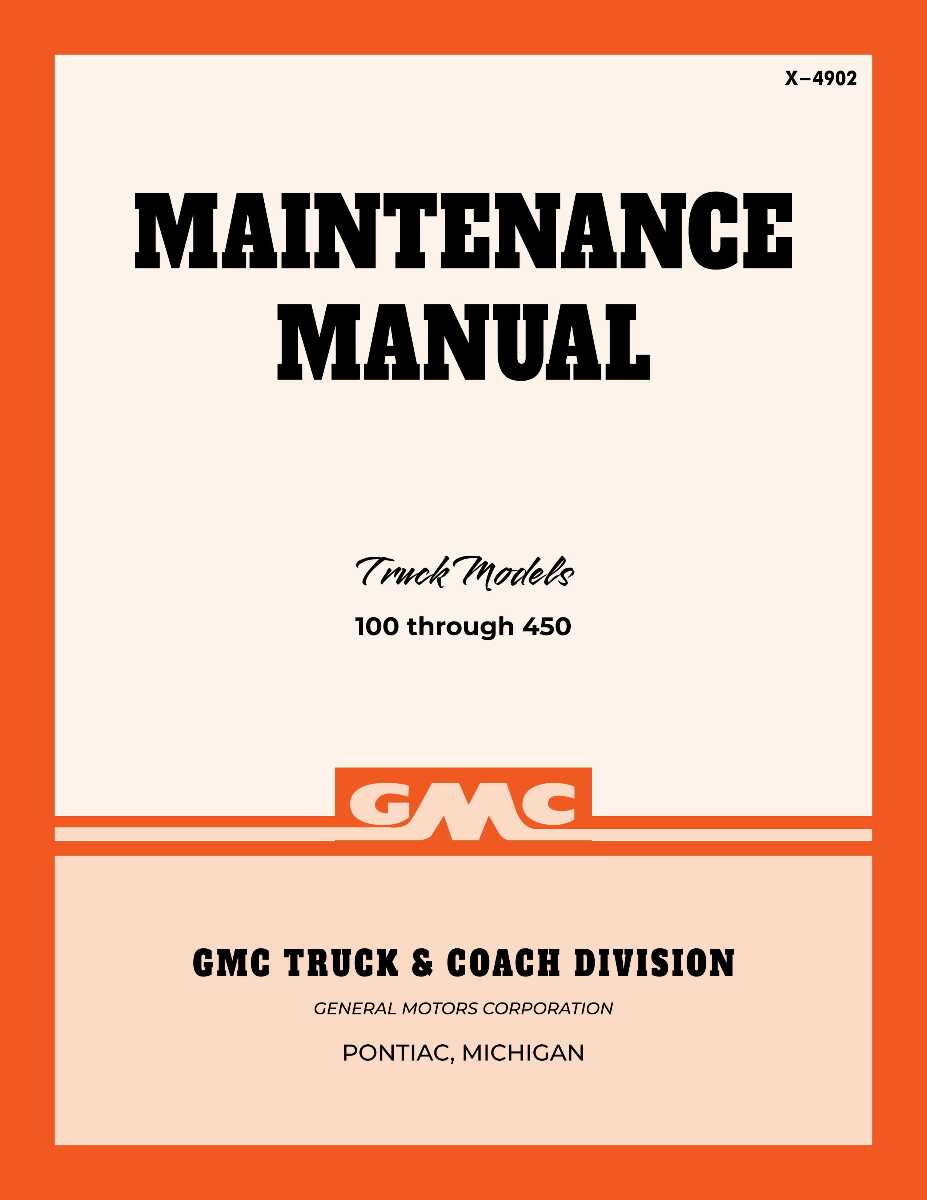 Service Manual for 1949-1950 GMC Truck