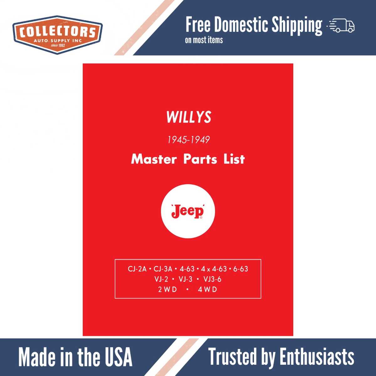 Parts Catalog for 1945-1949 Willys Jeep