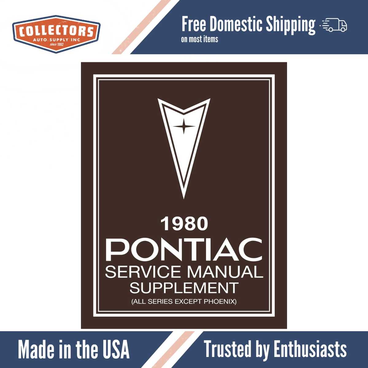 Service Manual for 1980 Pontiac