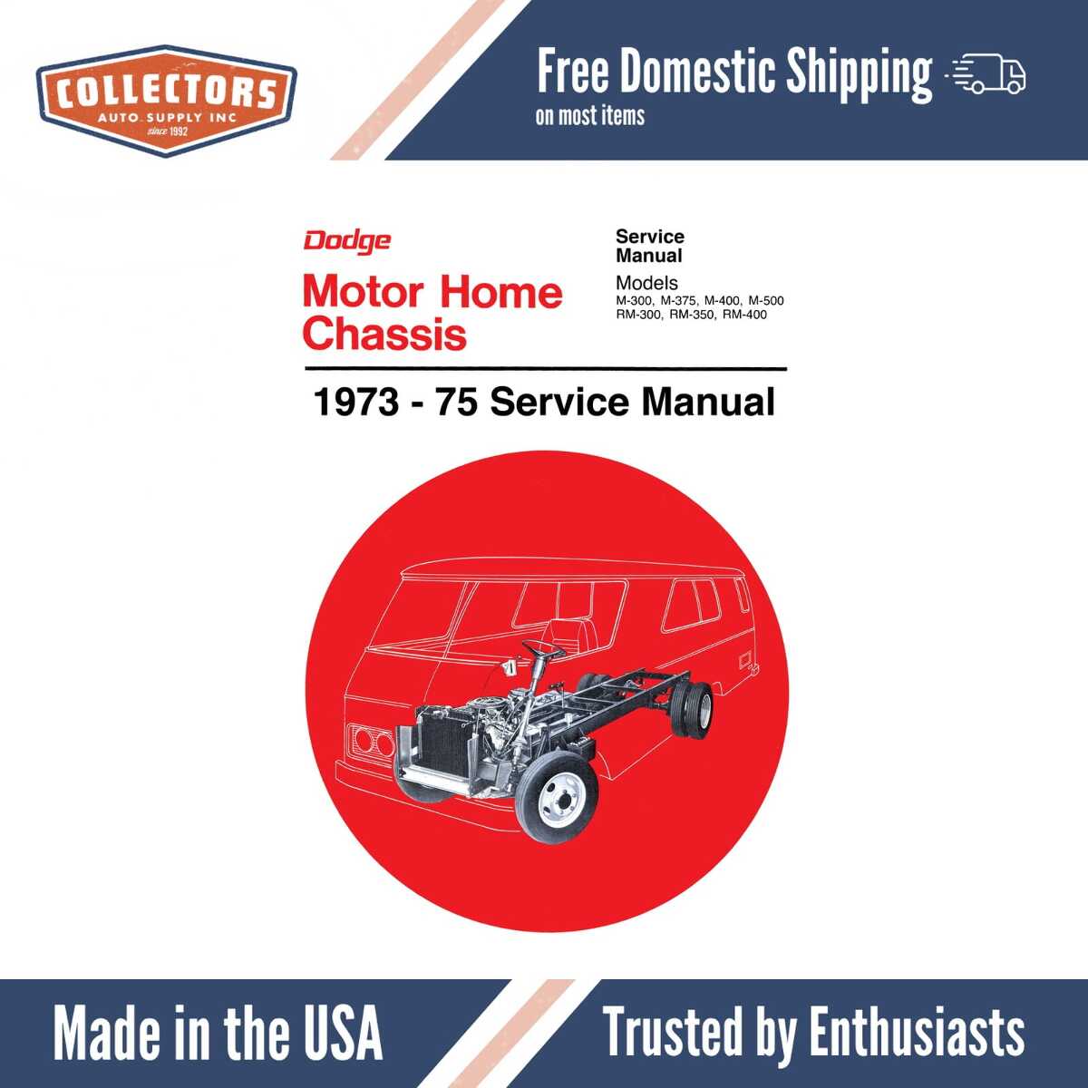 Service Manual for 1973-1975 Dodge Motor Home