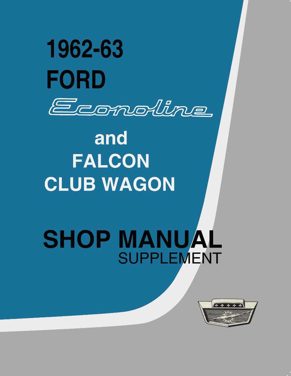 Service Manual for 1962-1963 Ford Econoline