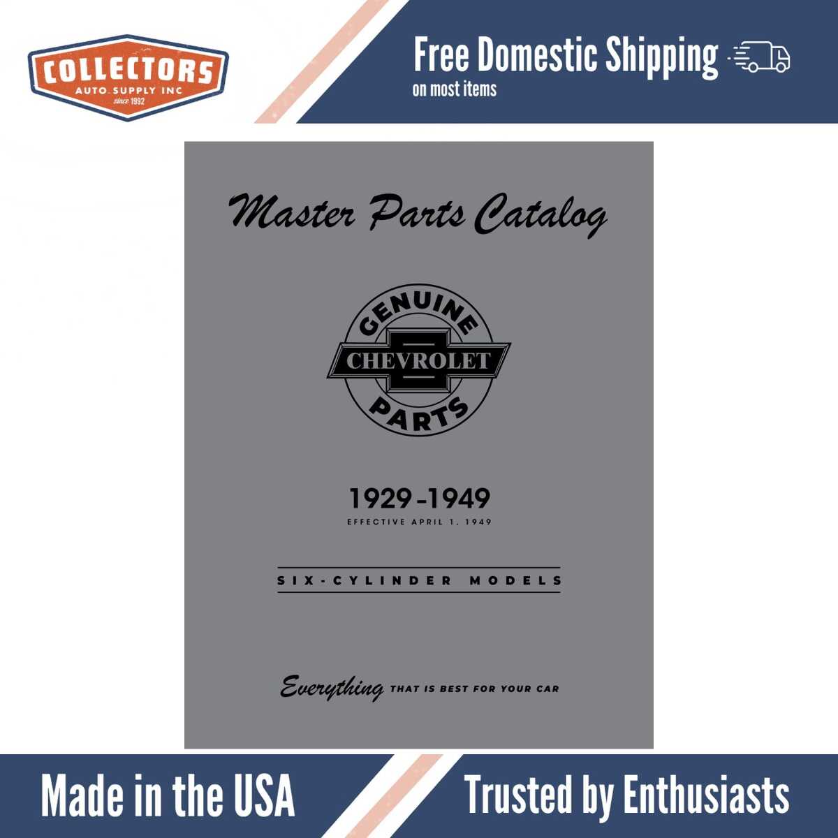 Parts Catalog for 1929-1949 Chevrolet Master 6
