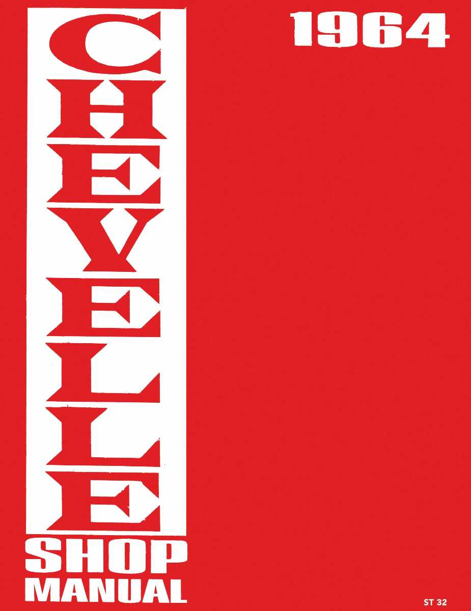 Service Manual for 1964 Chevrolet Chevelle
