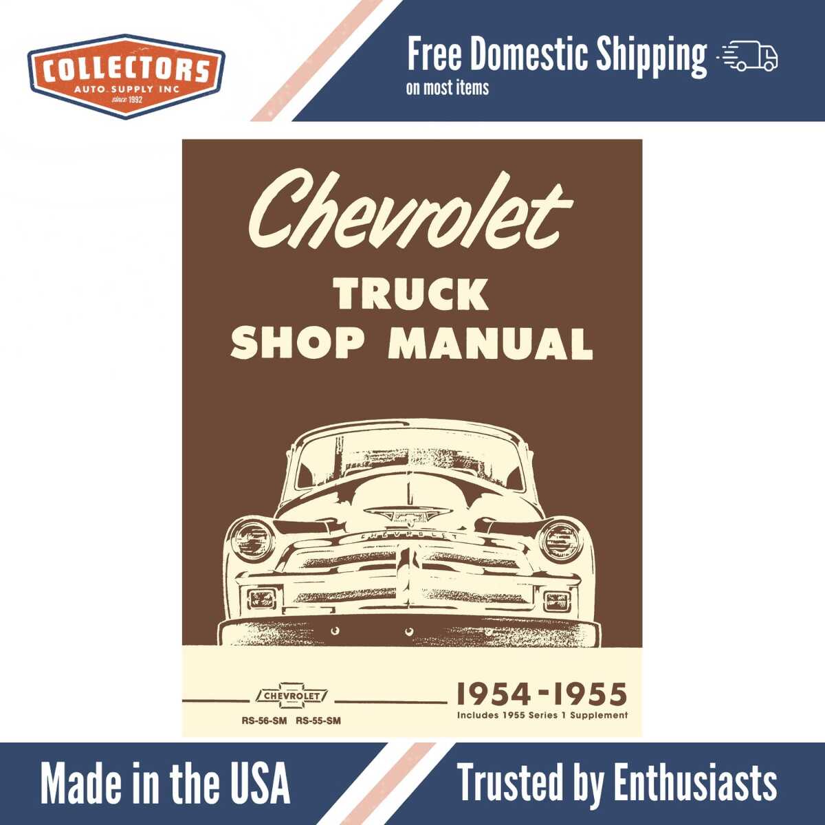 Service Manual for 1954-1955 Chevy Truck 1st Series