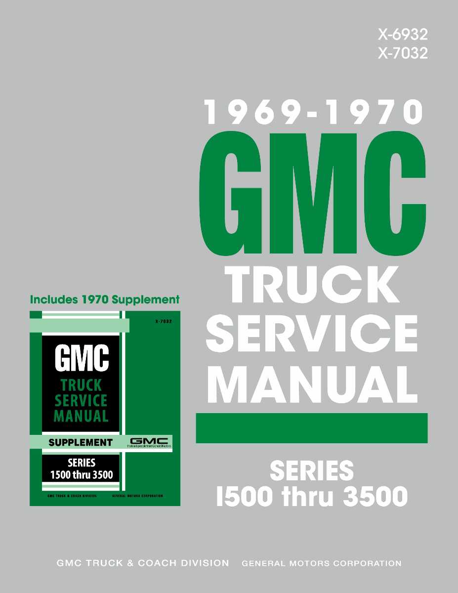 Service Manual for 1969-1970 GMC Truck
