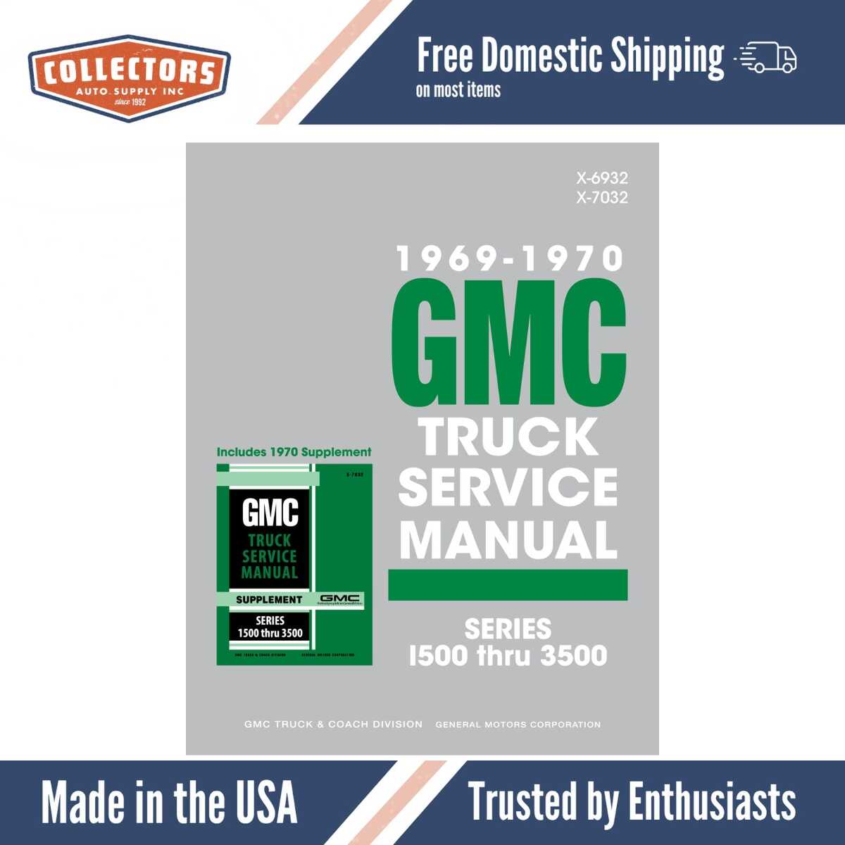 Service Manual for 1969-1970 GMC Truck