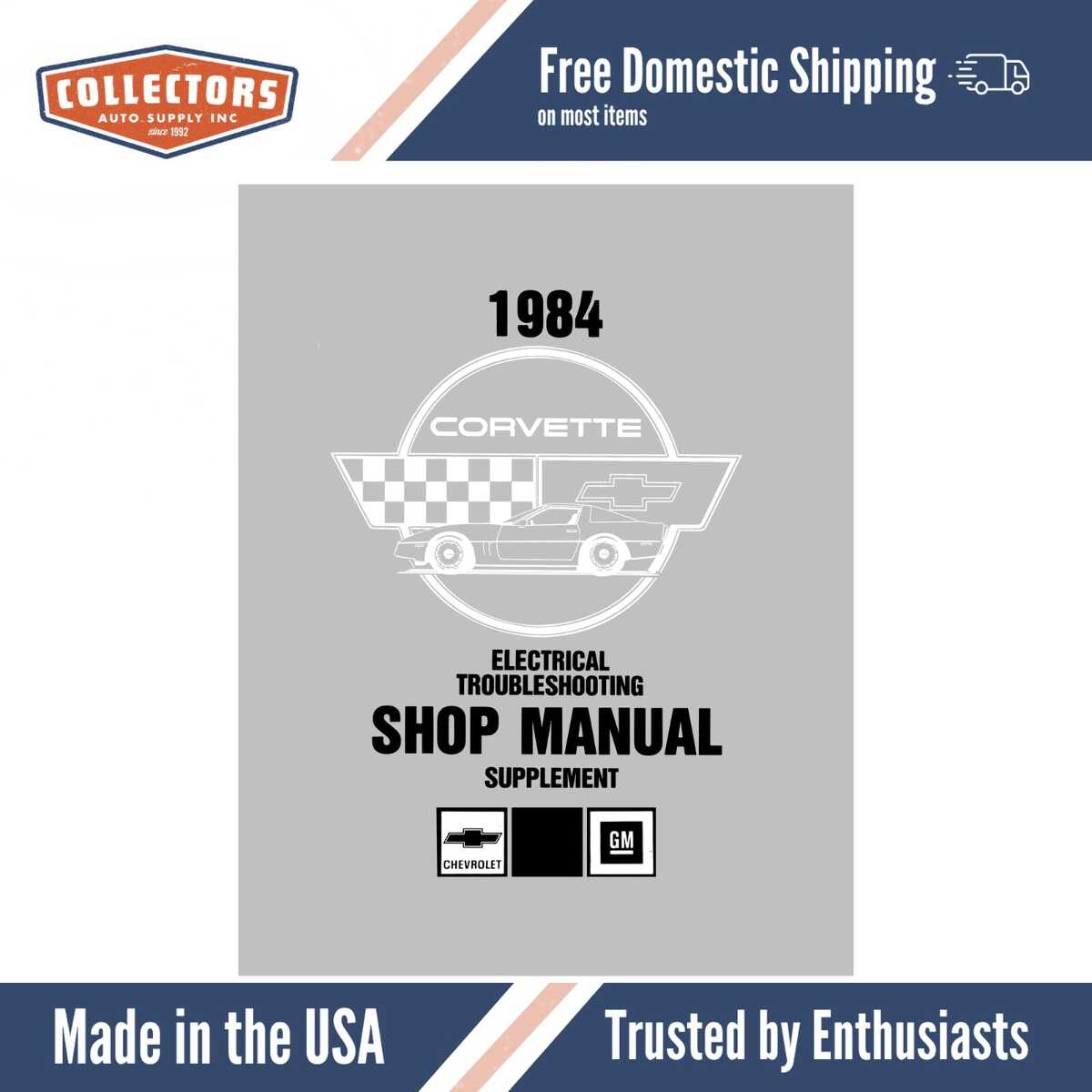 Service Manual for 1984 Corvette Electrical