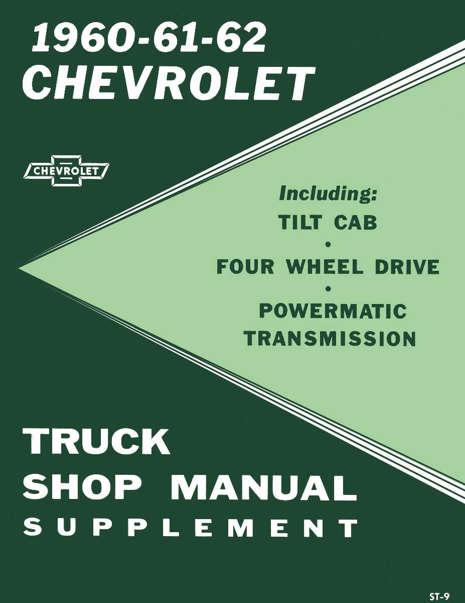 Service Manual for 1961-1962 Chevrolet Truck
