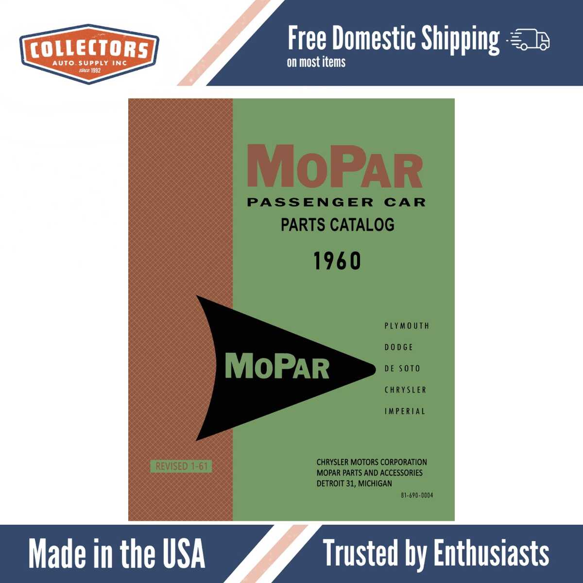 Parts Catalog for 1960 Mopar