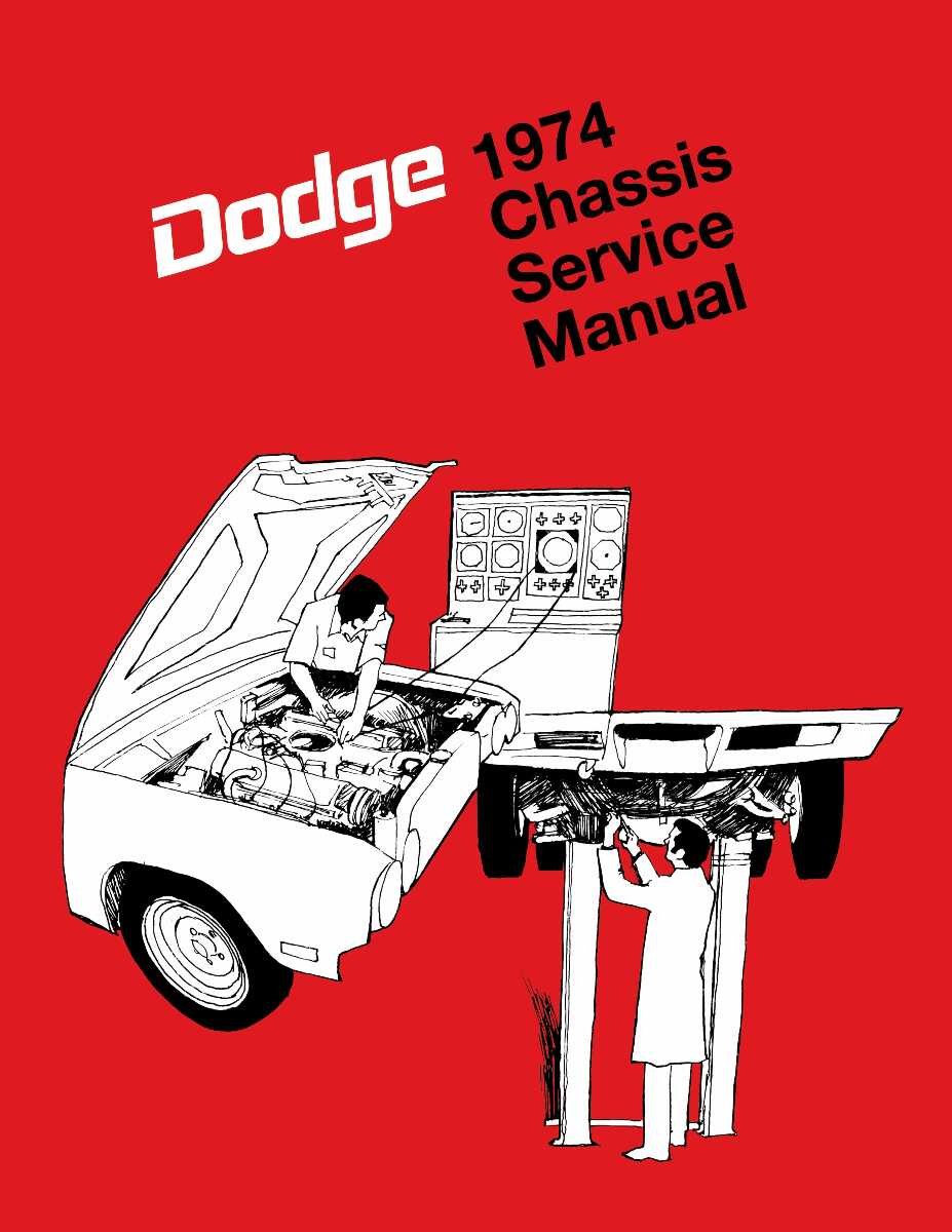 Service Manual for 1974 Dodge Chassis and Body