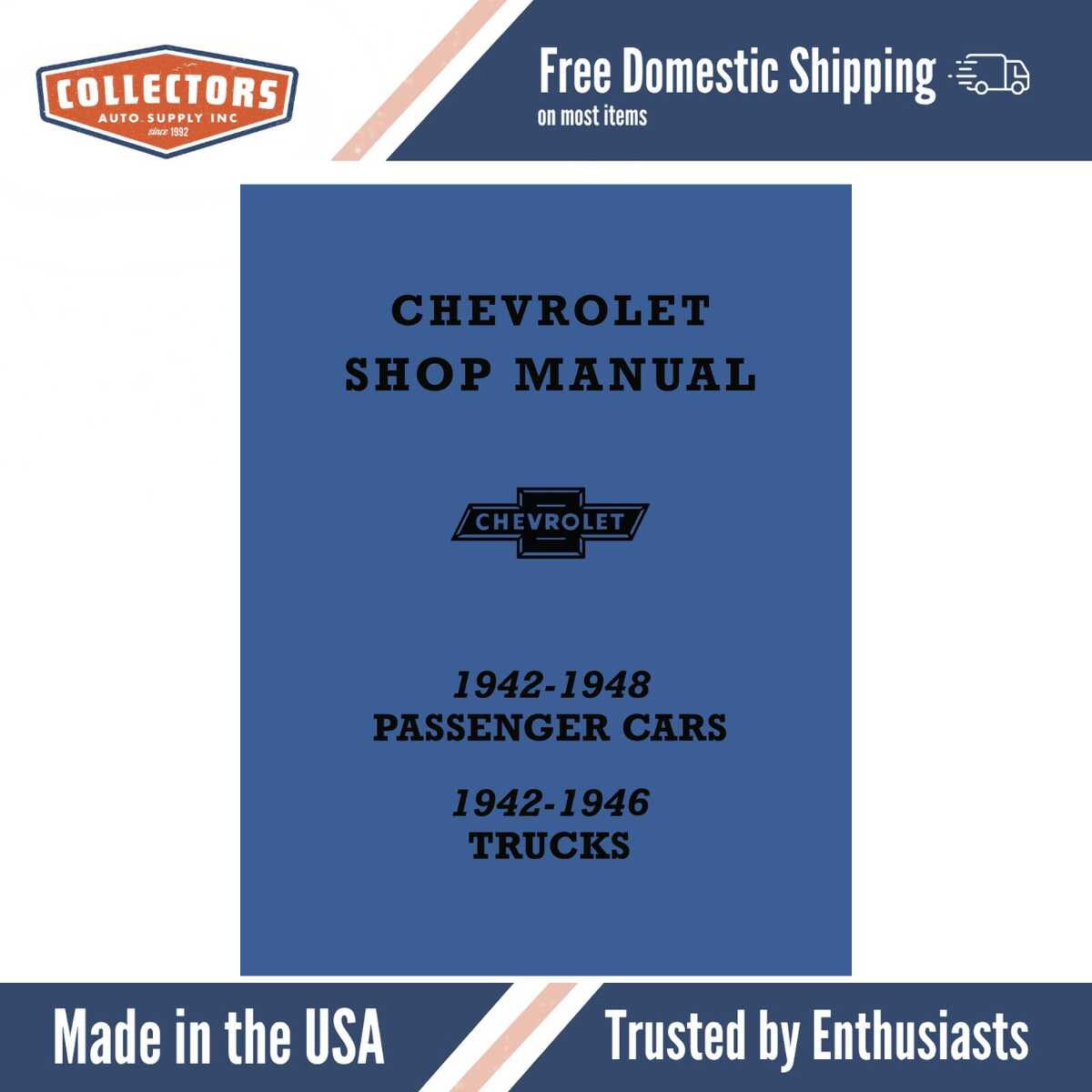 Service Manual for 1942-1948 Chevrolet Cars, 1942-1946 Truck