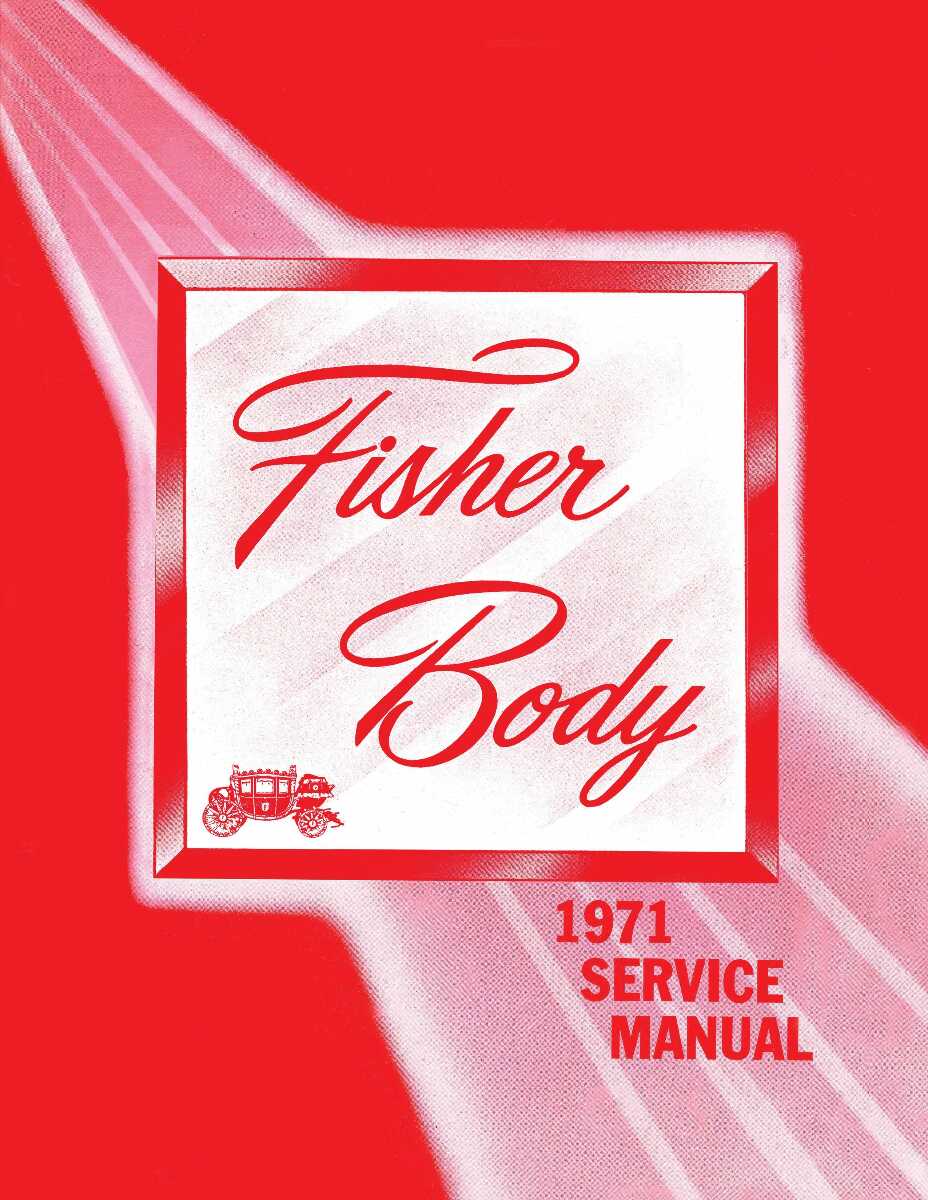 Body Shop Manual for 1971 Fisher Body Shop Manual for 1971 Fisher