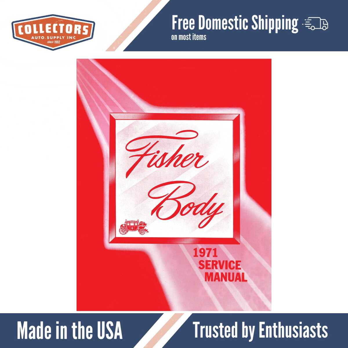 Body Shop Manual for 1971 Fisher