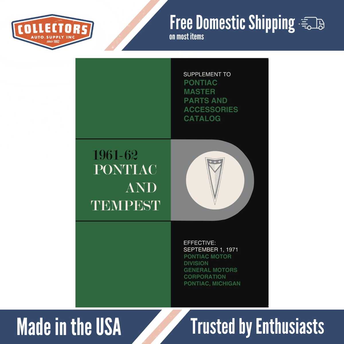 Parts Catalog for 1961-1962 Pontiac