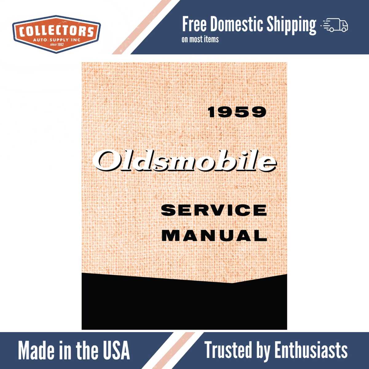 Service Manual for 1959 Oldsmobile
