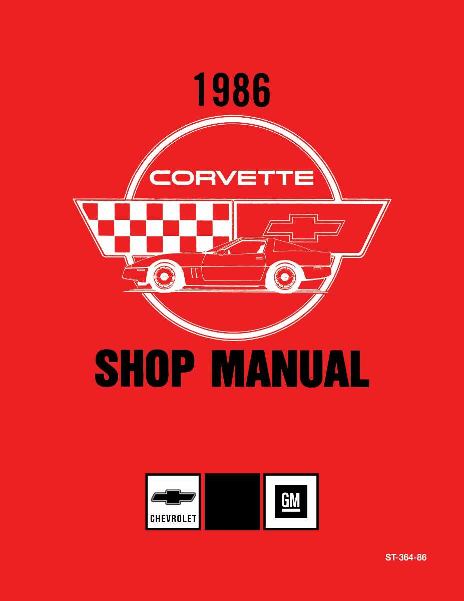 Service Manual for 1986 Chevrolet Corvette