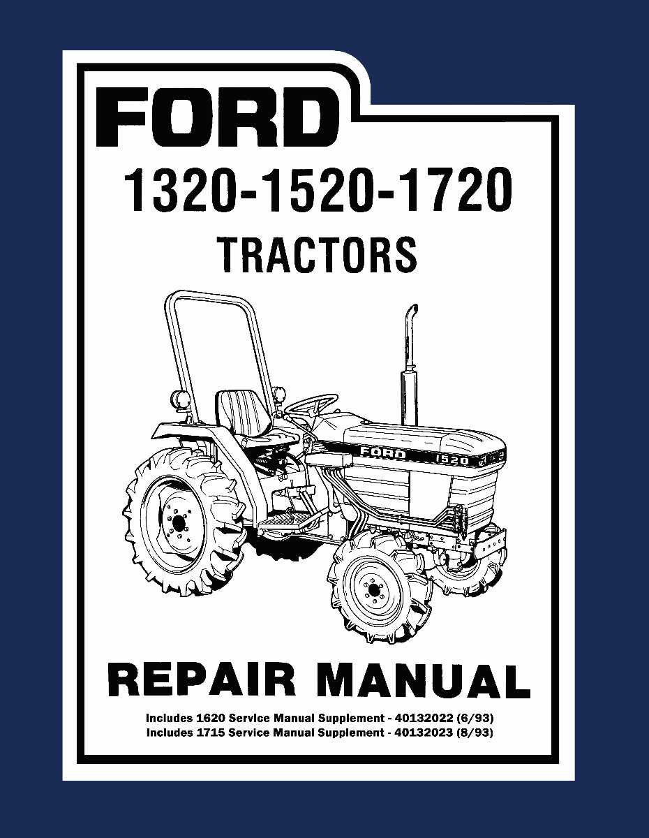 Service Manual for Ford Tractor 1320, 1520, 1620, 1715, 1720