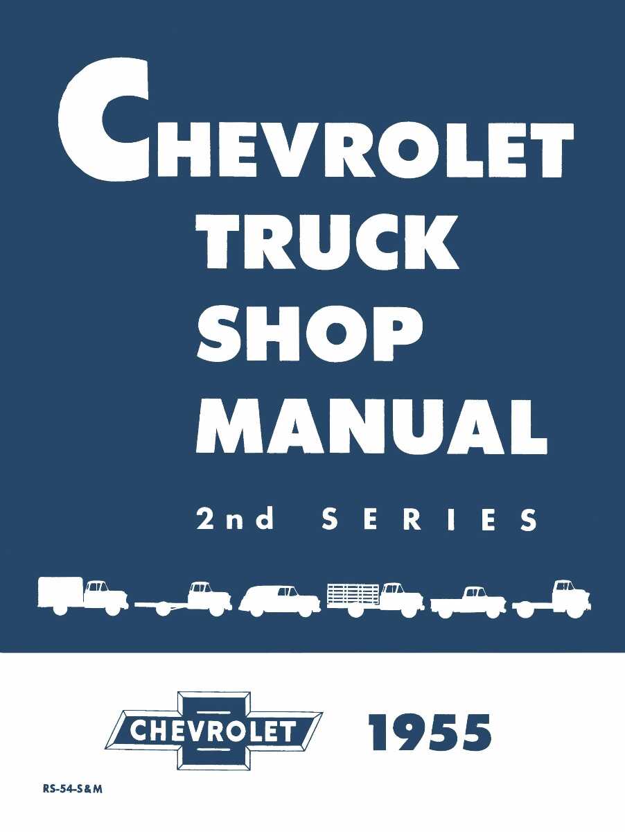 Service Manual for 1955 Chevy Truck 2nd Series