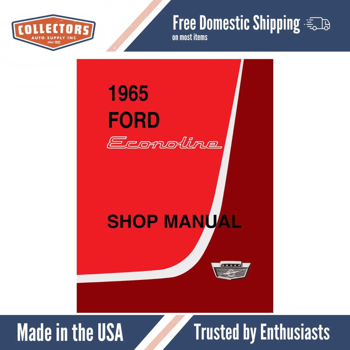 Service Manual for 1965 Ford Econoline