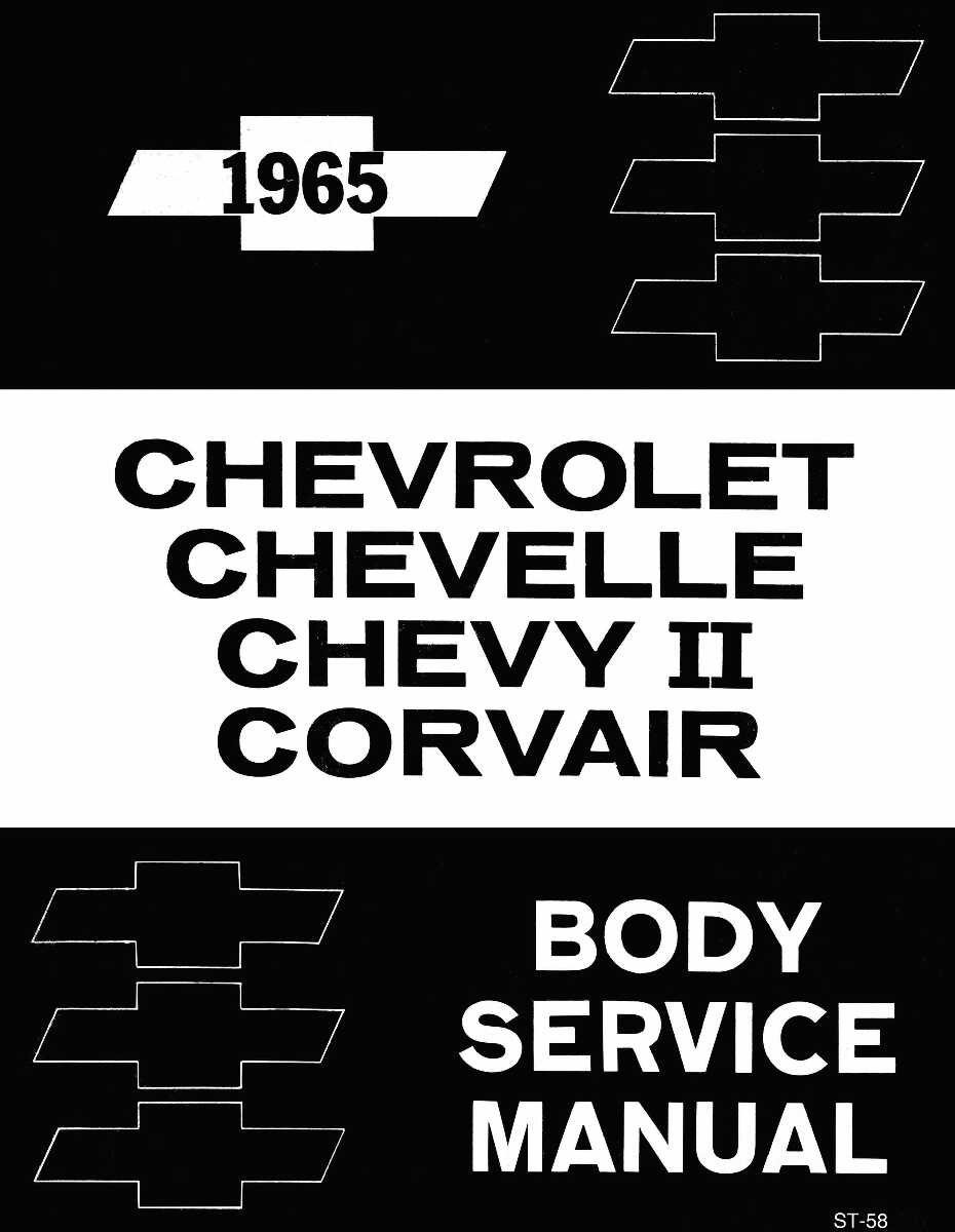 Service Manual for 1965 Chevrolet Chevelle, Nova, Corvair