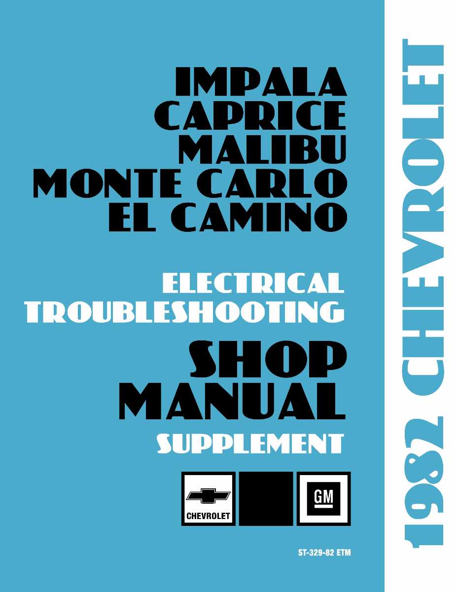 Electrical Manual for 1982 Chevrolet (Color)