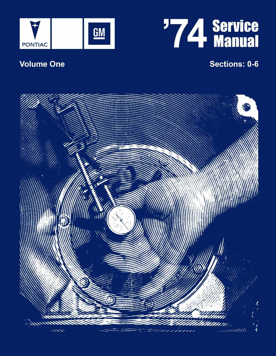 Service Manual for 1974 Pontiac