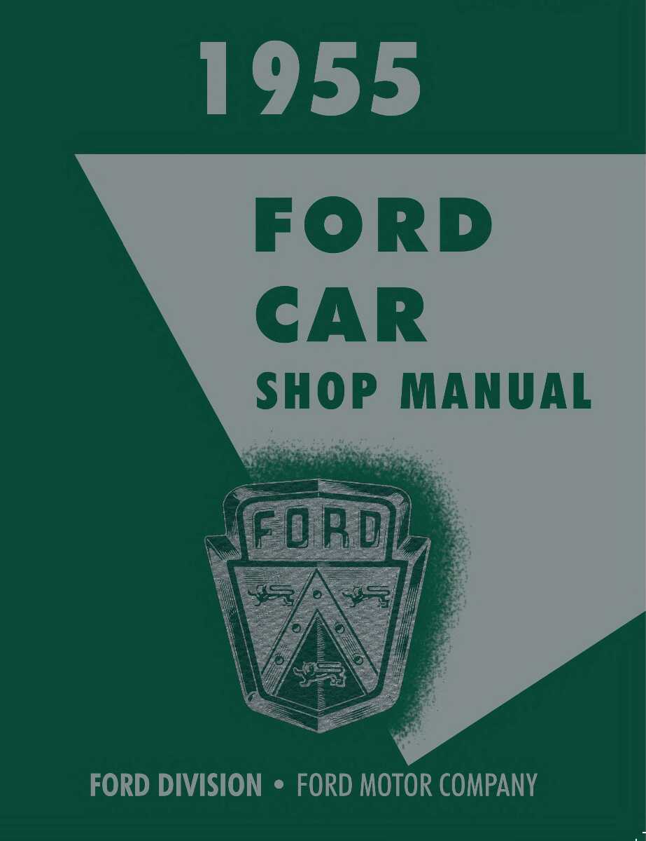 Service Manual for 1955 Ford
