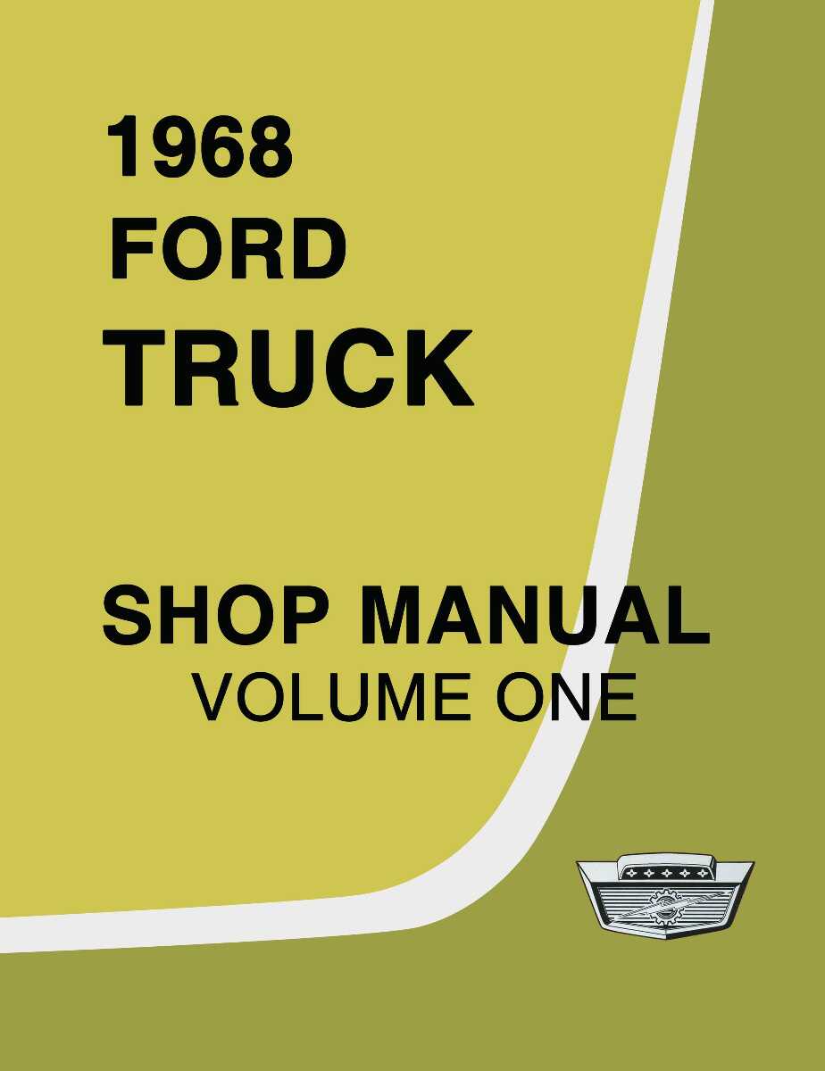 Service Manual for 1968 Ford Truck (4 Vol)