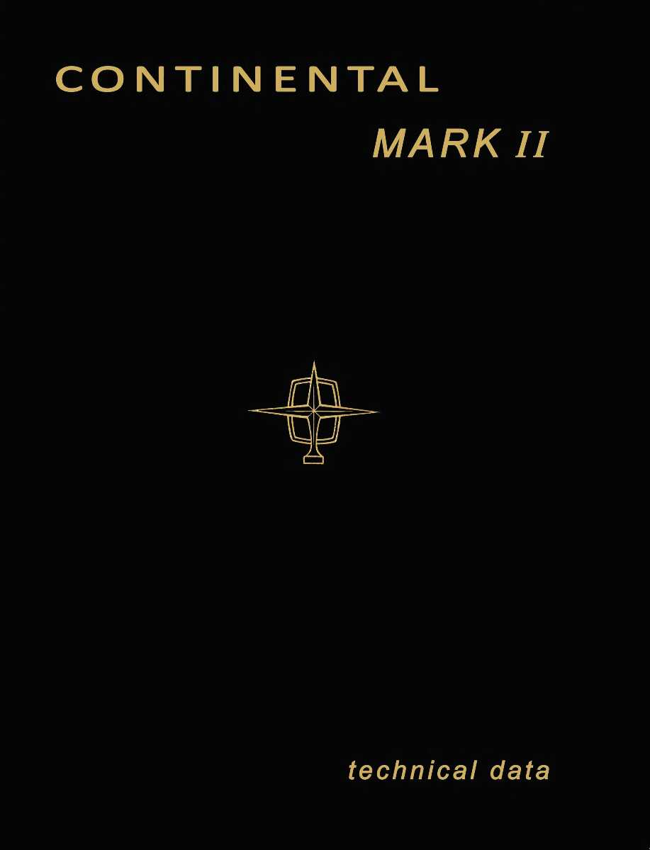 Service Manual for 1956-57 Continental Mark II