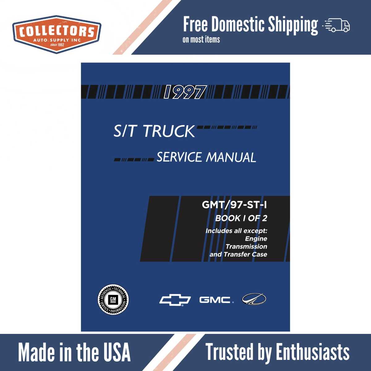 Service Manual for 1997 Chevrolet and GMC S/T Truck