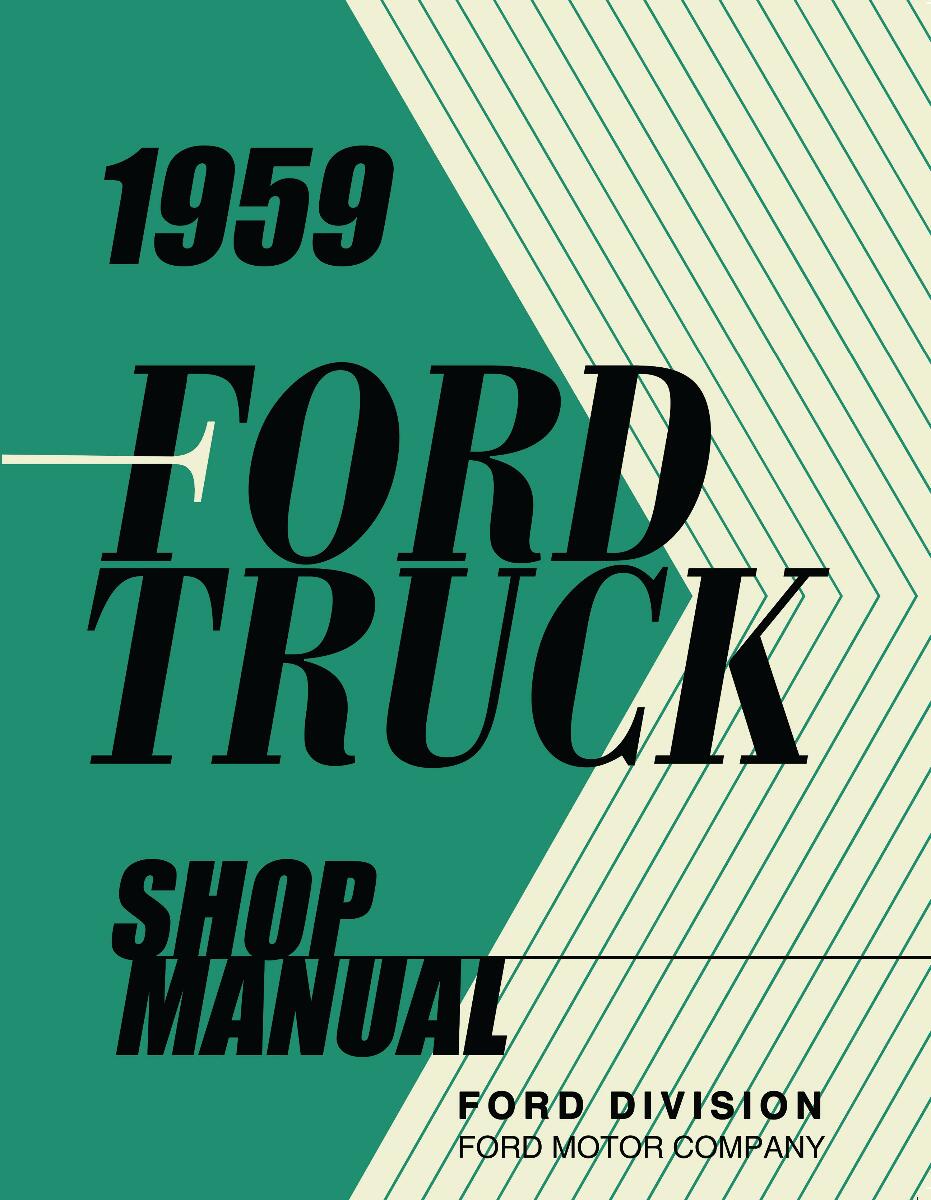Service Manual for 1959 Ford Truck