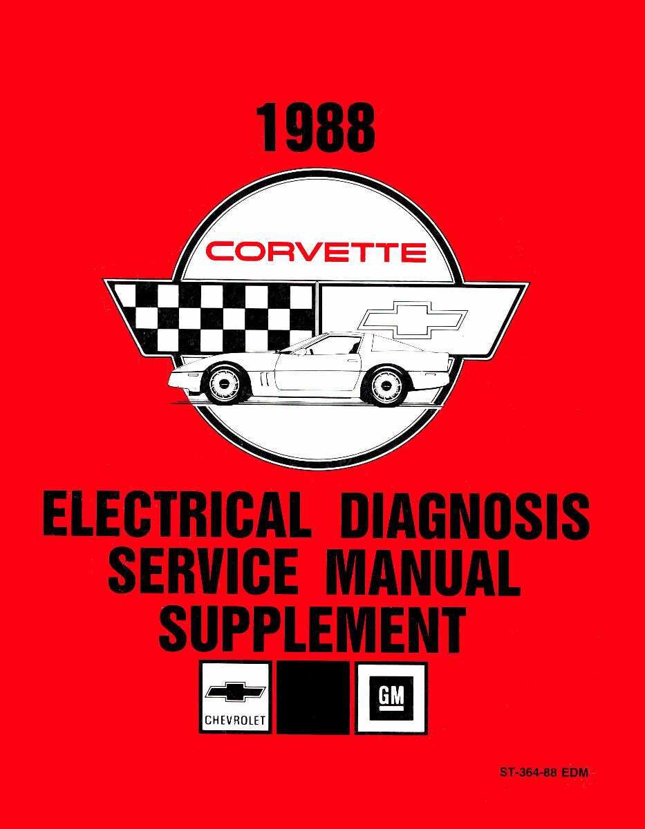 Electrical Manual for 1988 Chevrolet Corvette (Color)