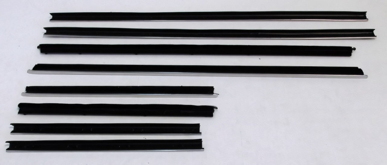 Window Sweeps Felt Kit for Plymouth Cuda 1967-69 Convertible - OEM USA Made - Front, Rear, Left, Right Inner & Outer Area
