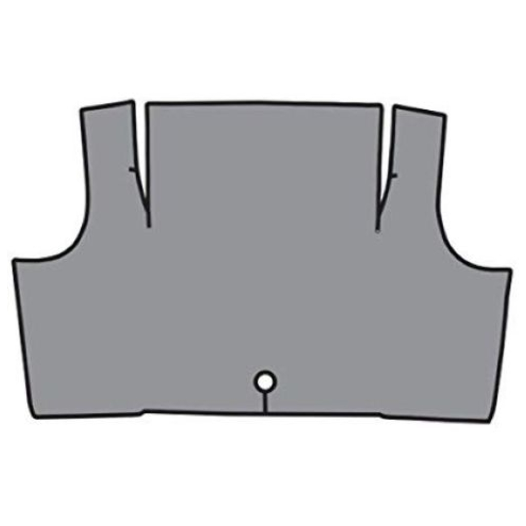 Trunk Floor Mat Cover for 1967-68 Mercury Cougar Hardtop, Small Ford Plaid Rubber Material, Front Area Coverage.