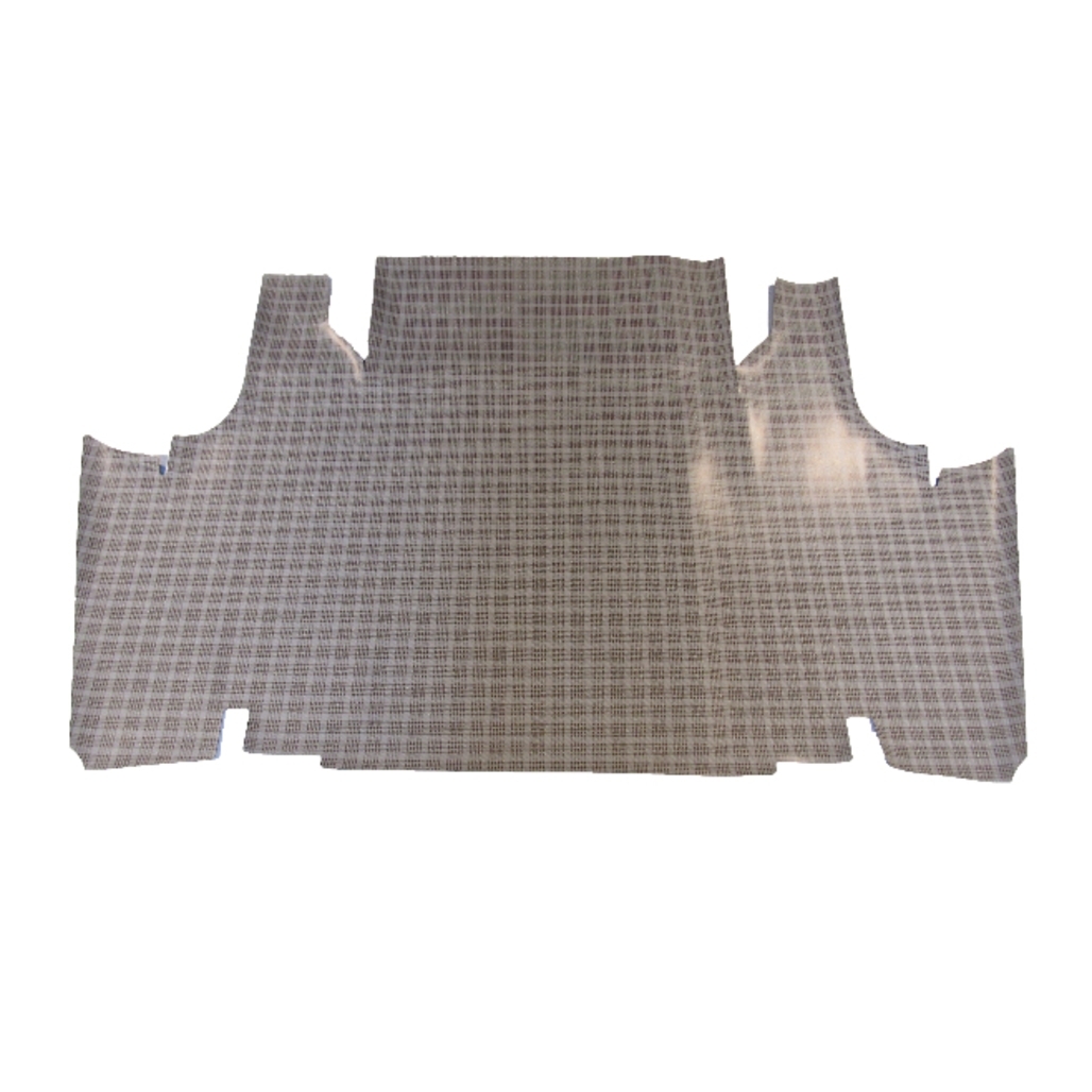 Trunk Floor Mat Cover for 1970-71 Ford Torino 2DR Convertible, Small Ford Plaid Rubber Material, Front Area Coverage.