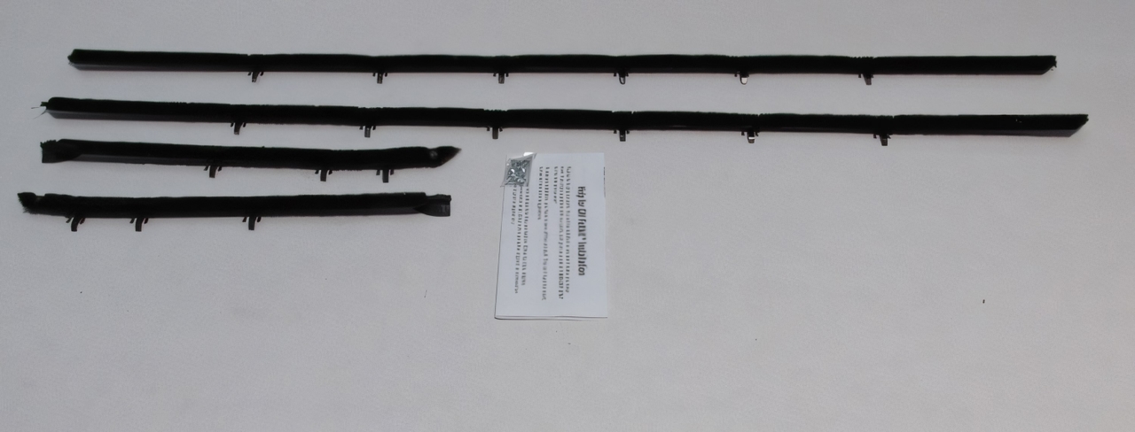 Window Sweeps Felt Kit Weatherstrip for Chevrolet Camaro Hardtop - Front, Rear, Left & Right Outer Area Coverage