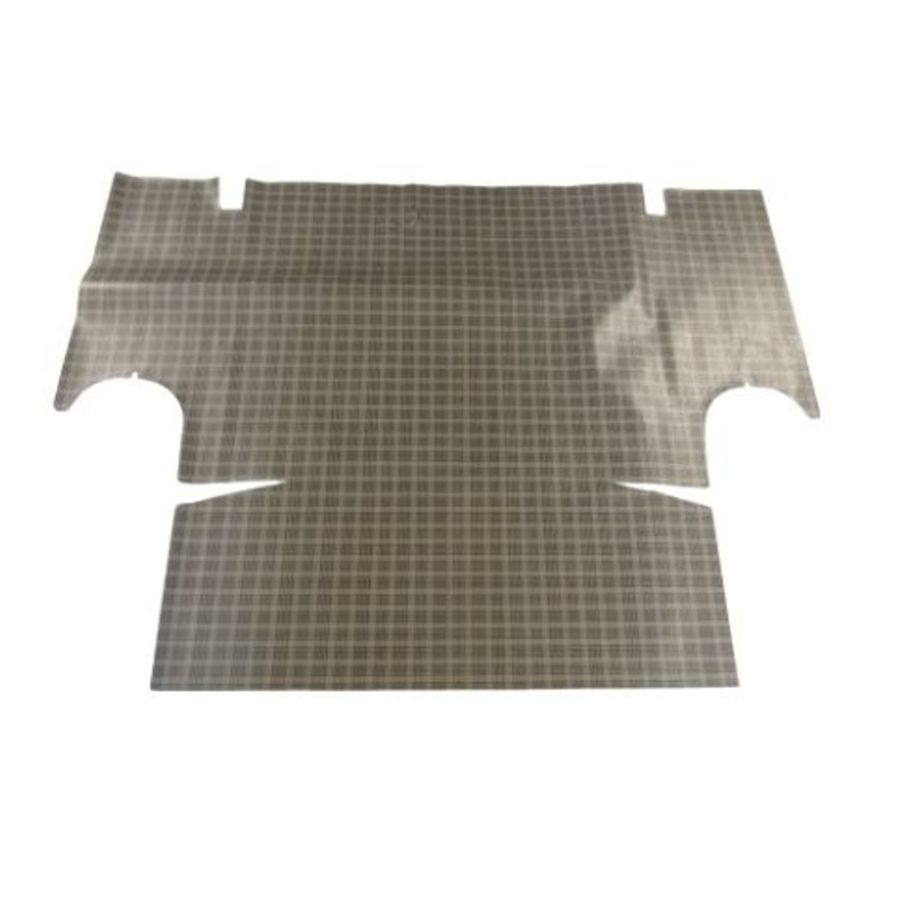 Trunk Floor Mat Cover for 1963 Ford Falcon Convertible, Small Ford Plaid Vinyl, US-Made OEM Quality.